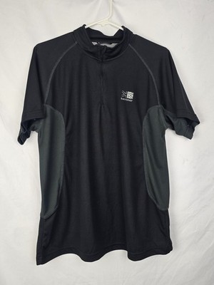 Karrimor Short Sleeve Sporty Performance 1/4 Zip Outdoor Shirt sz L