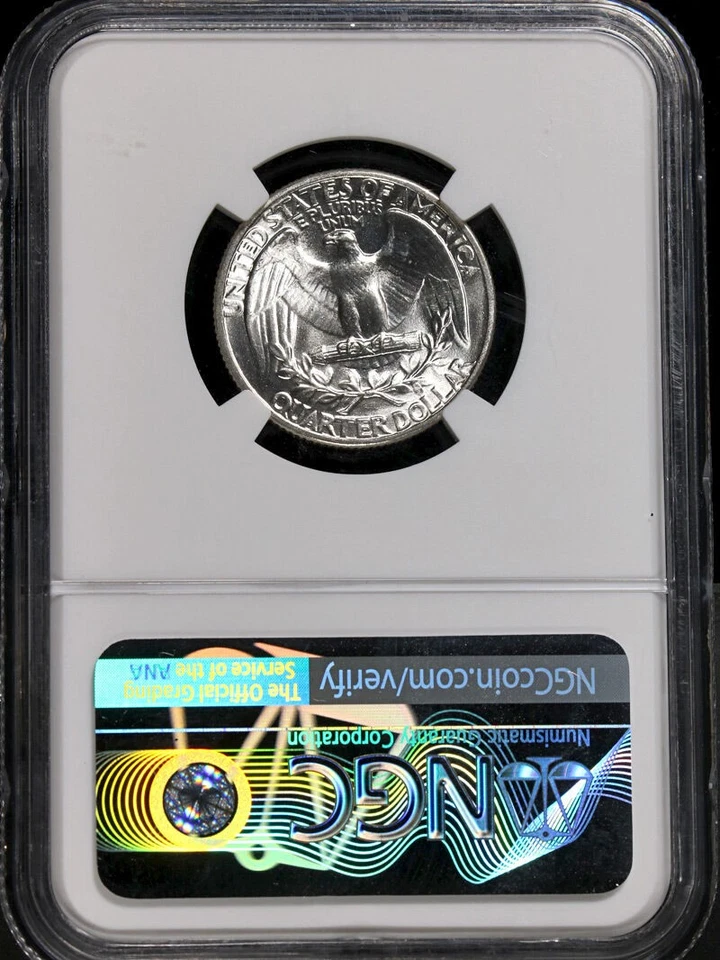 1943-P Washington Quarter DDO FS-102 NGC MS66 Blazing White Gem Strong Strike - Image 4 of 4