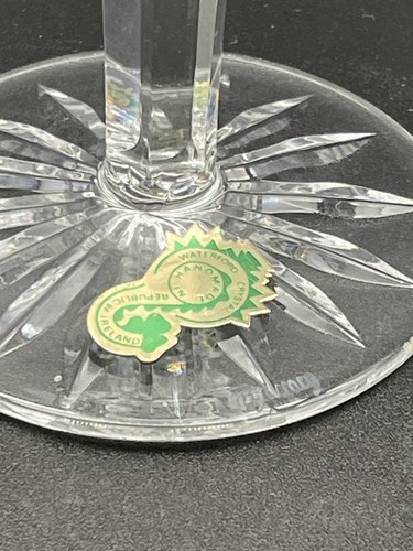 Ein WATERFORD Kristall CLARE geschliffener Wasserkelch/Weinglas ERSATZ hat Aufkleber - Bild 2 von 7