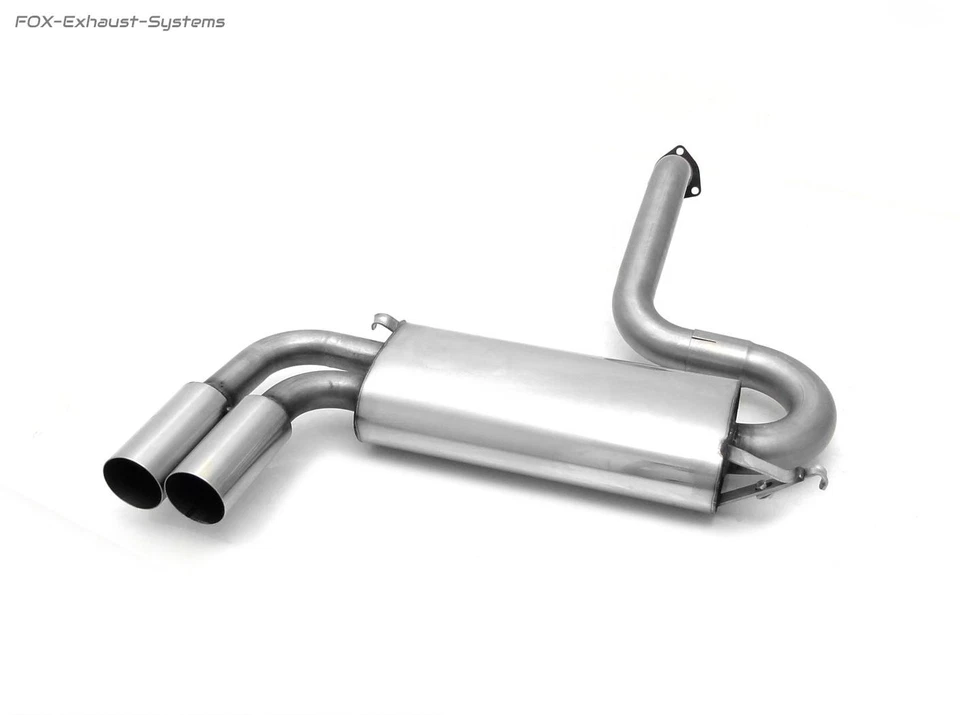 Sistema de carreras de acero inoxidable Audi 80 S2 cupé Quattro (tipo 89) Vsd = 1,9 m 2x76 mm Foto 2 de 4