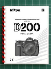 Nikon D200 — Manuale utente Guida proprietario riferimento — 220 pagine — Made in USA