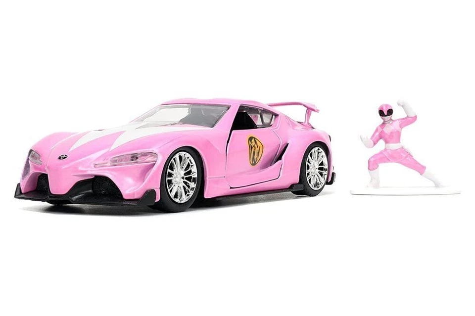 JADA TOYS - TOYOTA FT-1 Concept con POWER RANGER rosa - 1/32 - JAD33079 - Immagine 2 di 4