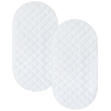 Bassinet Mattress Pad Cover Fit for Hourglass/Oval Bassinet Mattress New 