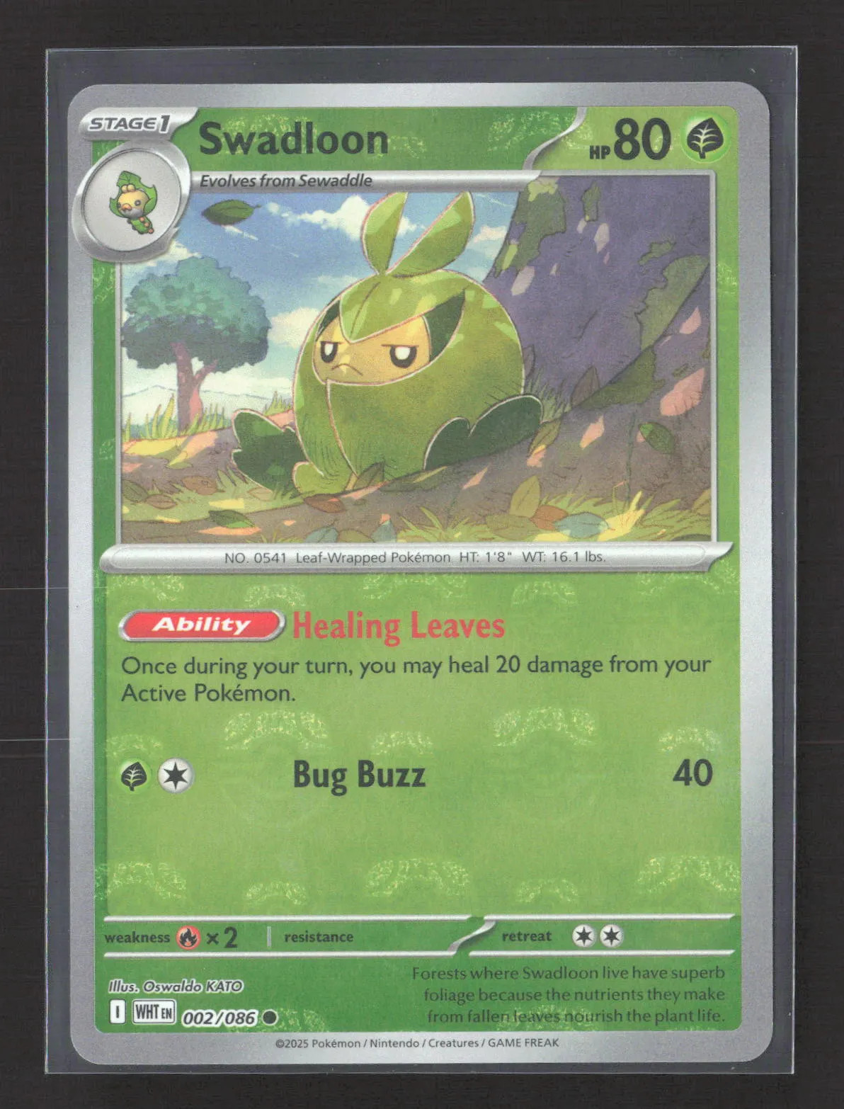 2025 Pokemon Scarlet & Violet White Flare Swadloon #2/86