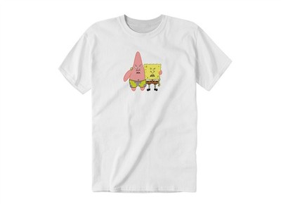 Bob & Patrick Illustration Art Image | Kids & Adult Unisex Tee Tshirt