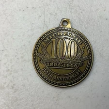 Michelob Beer 100th Year Anniversary Promo Metal Fob 1896-1996 Key Chain