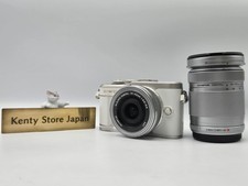 MINT / 2k shots OLYMPUS PEN E-PL10 White 2Lenses 14-42/40-150mm From Japan