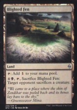Blighted Fen - Battle for Zendikar: #230, Magic: The Gathering Lp C283