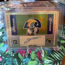 Jared Verse #HM-JV Hashmarks Auto - 2025 Donruss Optic - Los Angeles Rams