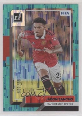 2022-23 Panini Donruss Teal 62/199 Jadon Sancho #166 5ya