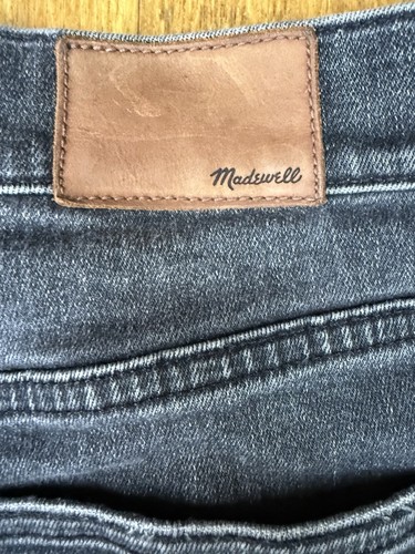 MADEWELL ~ High Rise Cutoff Shorts Denim anthrazit grau Waschung Damengröße 29 - Bild 3 von 11
