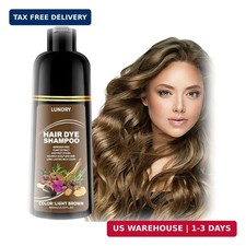 Light Brown Hair Dye Shampoo for 100 Gray Coverage, Hair Color Shampoo