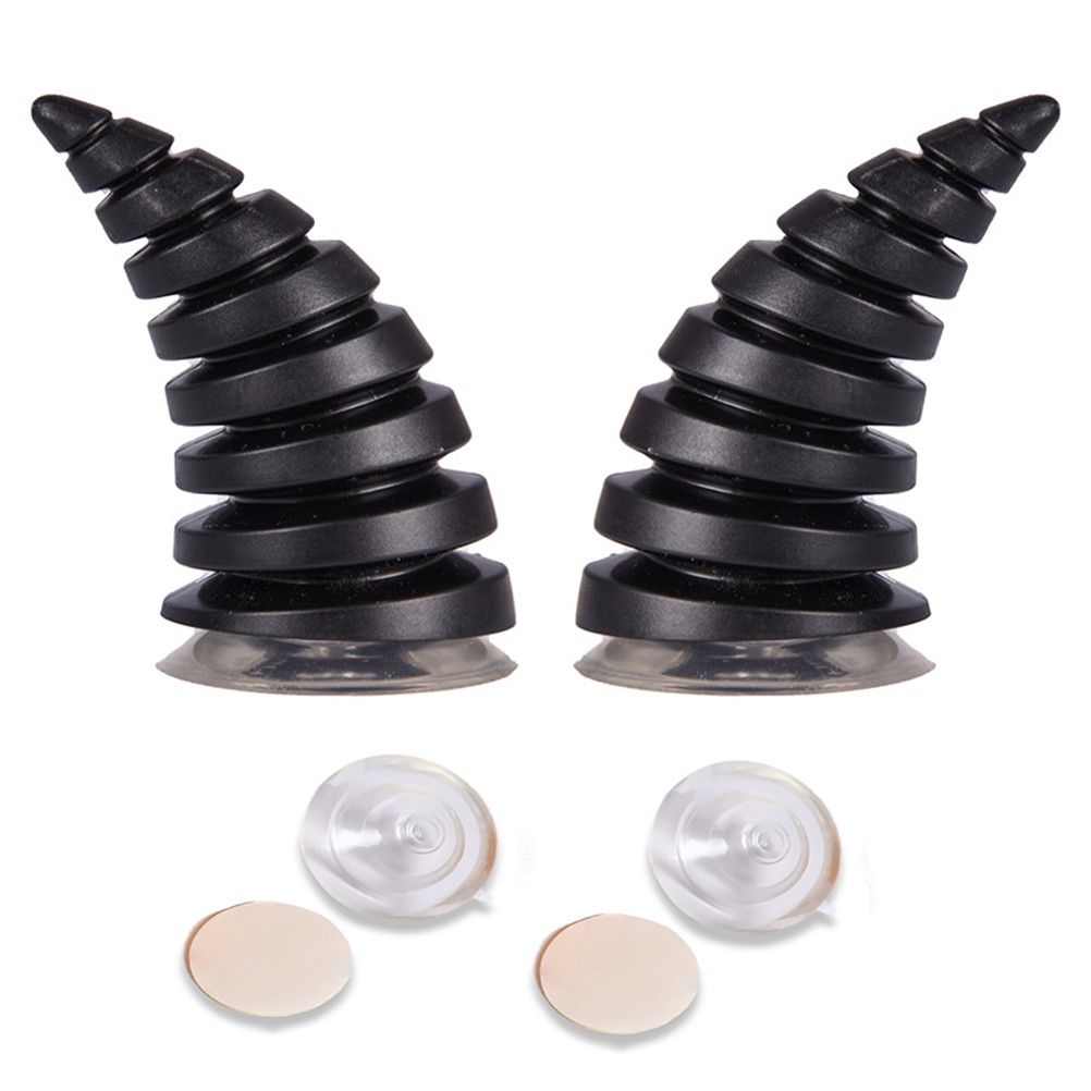 2Pcs Helmet Devil Horns With Suction Cup Helmet Accessory For Helmet Ski Helmet