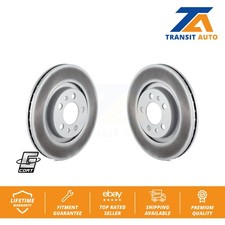 Front Coated Disc Brake Rotors Pair For Volkswagen Jetta Golf Beetle City