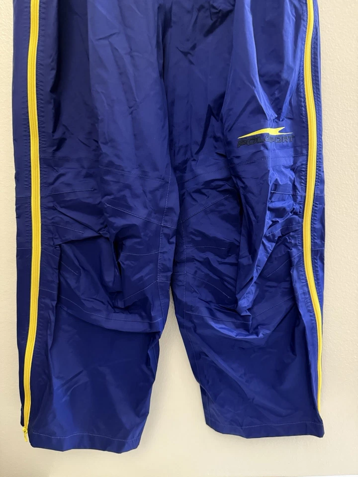 Pantalones deportivos polo vintage Ralph Lauren para hombre talla M cortavientos años 90 cremallera lateral Foto 3 de 4
