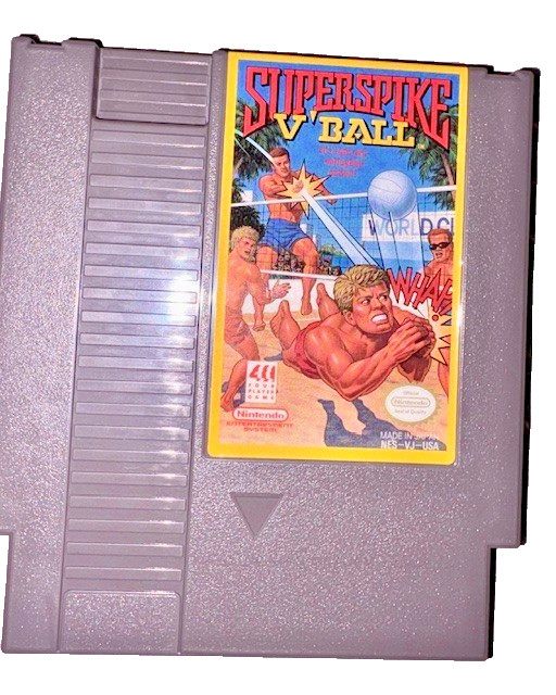 Super Spike V'Ball/World Cup Soccer (Original Nintendo NES) Game Cartridge