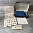 1.5 Troy Oz Franklin Mint Presidential Mini-Coin Sterling Silver Set Complete