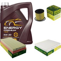 Mann Inspektionspaket 5L Mannol Energy Premium 5W-30 FüR VW Polo 1.4 FSI
