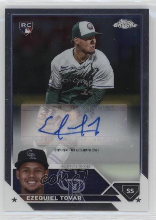 2023 Topps Chrome Update Auto Ezequiel Tovar #AC-ET Auto 1n0z