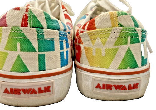 Airwal Alya Womens Rainbow Print Size 6 Retro Vintage shoes - Picture 7 of 9
