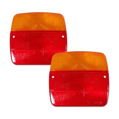 Lichtscheibe AJ.BA FP.11 Rot er Set Orange Rücklicht Glas Anhänger Beleuchtung