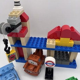 LEGO DUPLO Pixar Cars Big Bentley Lightning McQueen Tow Mater 5828 Complete Set