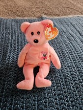 Ty Beanie Baby - MUM the Pink Bear (8.5 Inch) with MINT TAGS