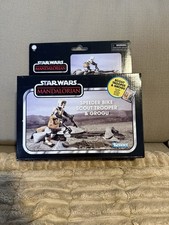 Star Wars The Vintage Collection Speeder Bike Scout Trooper & Grogu New Sealed