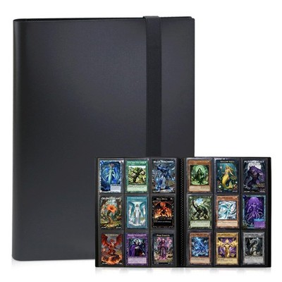 KIOEEE Trading Card Binder 9 Pocket, 360 1 set (1 pack), Black