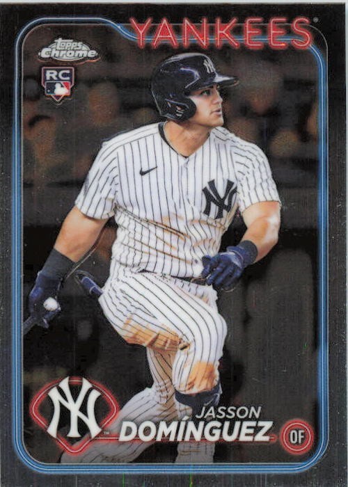 2024 Topps Chrome Baseball #89 Jasson Dominguez New York Yankees RC