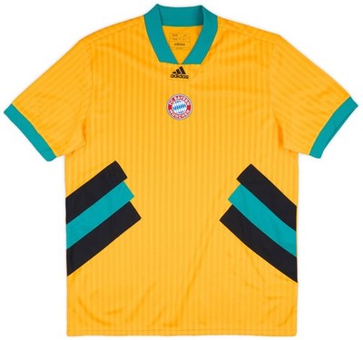 FC Bayern München adidas シャツ Adidas FC Bayern Munich Icon Soccer Jersey Orange HT8833 Men's