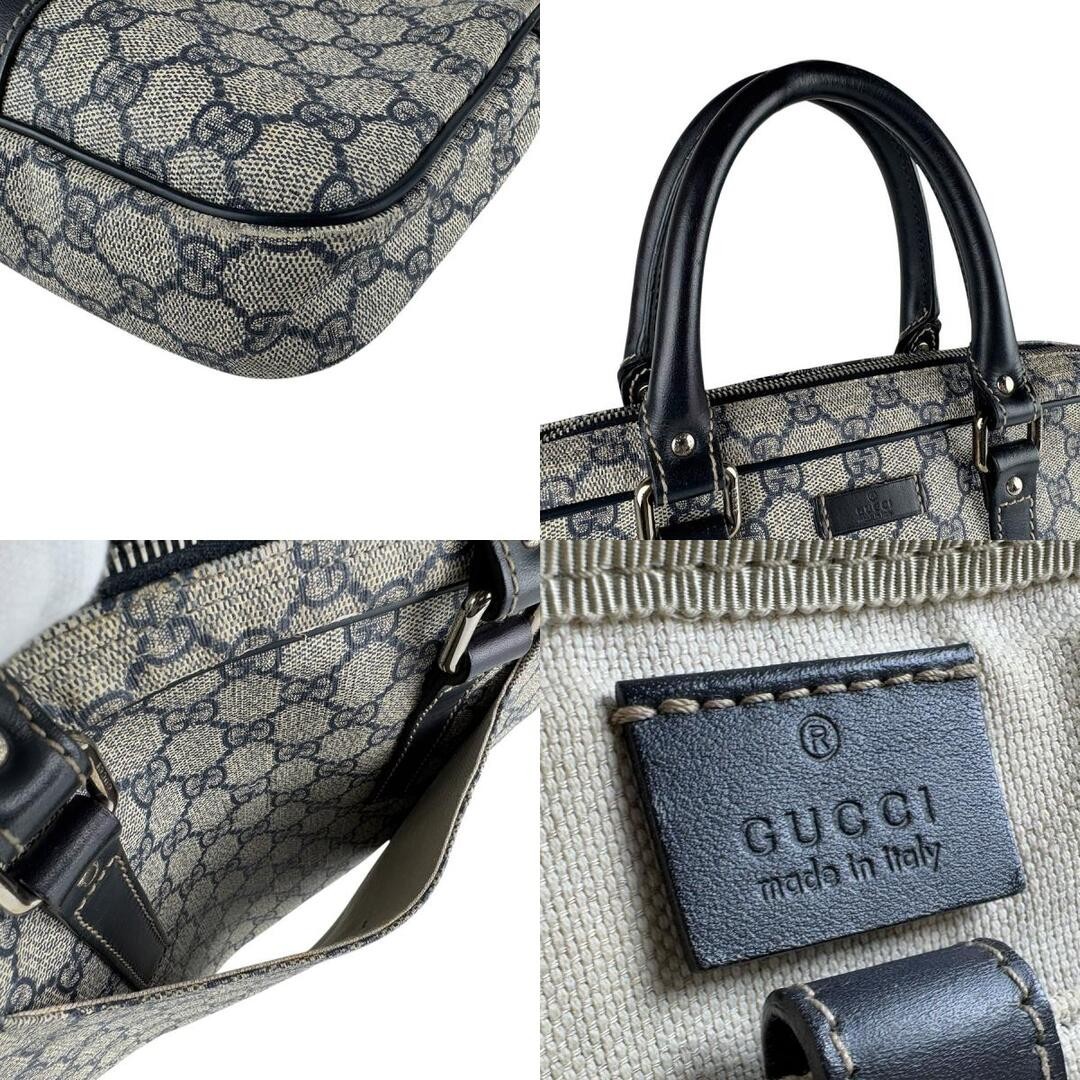 Gucci GG Supreme Canvas Navy Business Bag Used, Light Wear, 23x33cm thumbnail 9