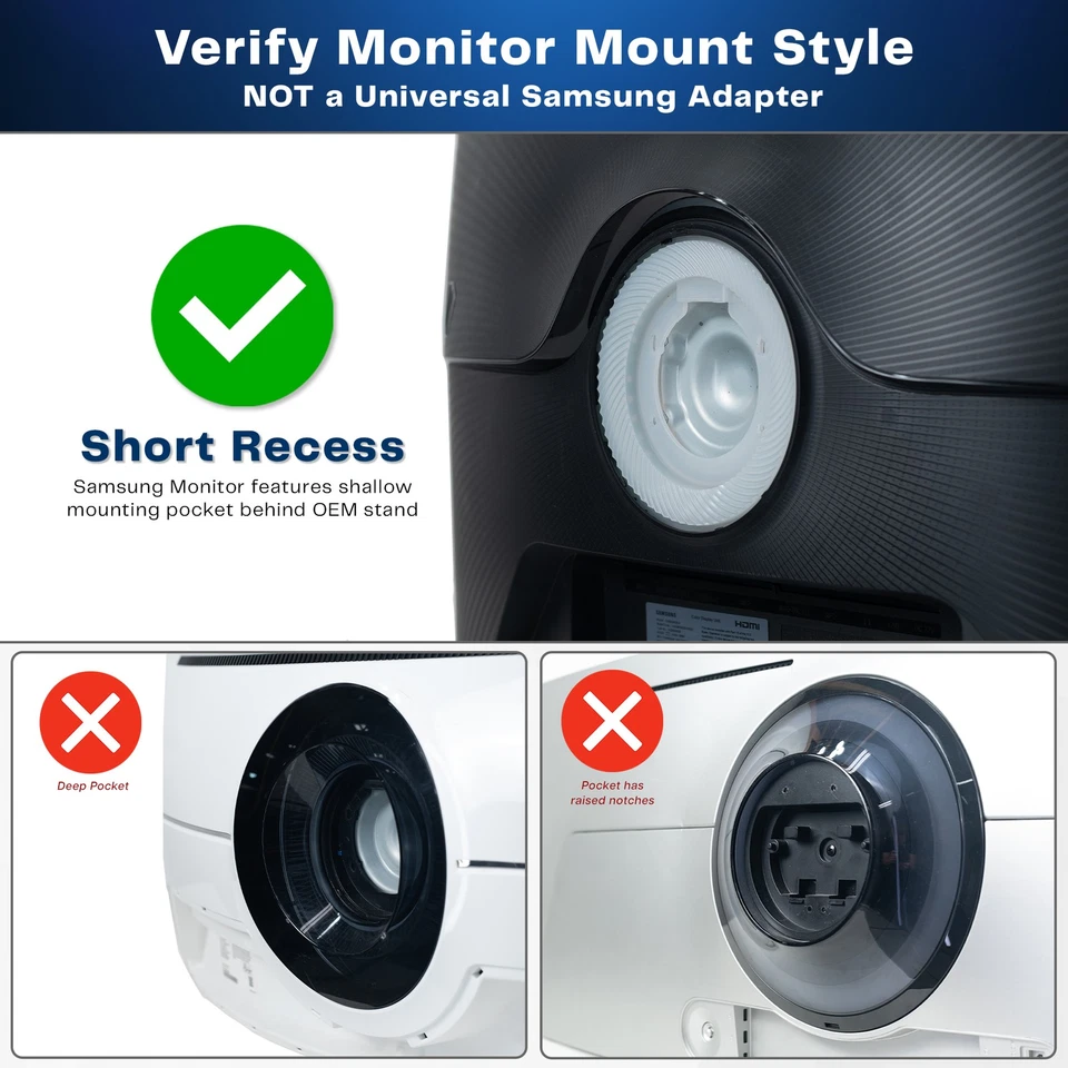 VIVO VESA Adapter Designed for Compatible Samsung OLED Monitors Screens - Image 2 of 4