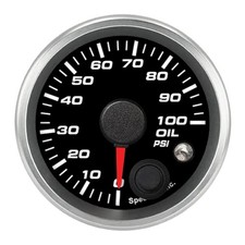 2-116in Oil Press Gauge 0-100psi Wwarning Light 2-116in Oil Press Gauge 0-100psi Wwarning Light