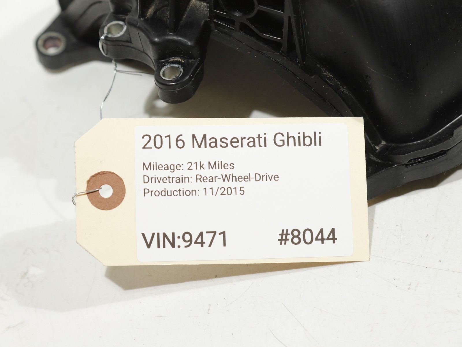 14-17 MASERATI Ghibli M157 RWD 3.0L Engine Air Intake Manifold 06700324920 OEM