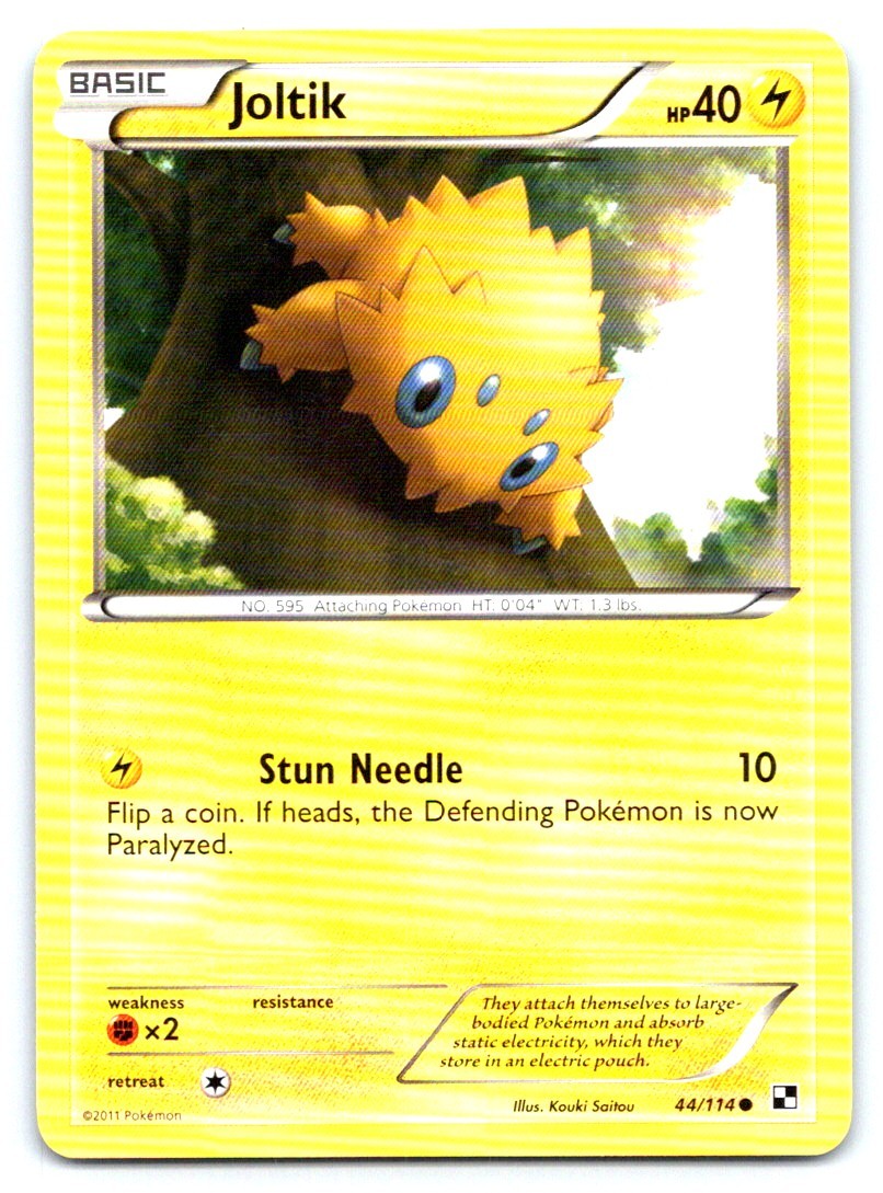 Joltik (44) Pokemon Common Black and White 44/114