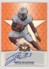 2014 Leaf Valiant Base Auto Orange 68/99 Lache Seastrunk #BA-LS1 Auto s7f