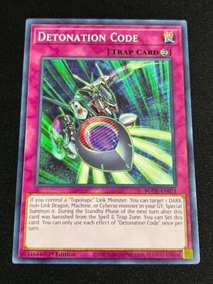 Detonation Code BODE-EN071 Burst of Destiny 1st Edition Yugioh