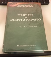 MANUALE DI DIRITTO PRIVATO (TORRENTE-SCHLESINGER) - 24° EDIZIONE (COME NUOVO)