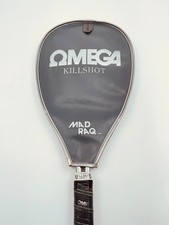 Vintage Omega Kill Shot Mad Raq Raquetball Racket with case Nice condition.