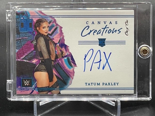 2023 WWE Impeccable Canvas Creations Tatum Paxley RC Auto One of One 1/1