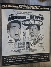 Original 1953 "The Caddy" Paramount Showmanship Manual -Pressbook- Dean Martin +