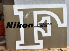 Nikon F 35mm FILM SLR Camera instruction owner's manual guide ORIGINAL vintage