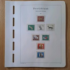 Deutschland Vordruckblätter Leuchtturm Briefmarken Jg. 1967 - 70 gestempelt