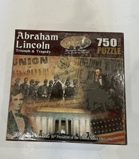 Abraham Lincoln Triumph & Tragedy 750 piece puzzle, NEW sealed box, Made in USA