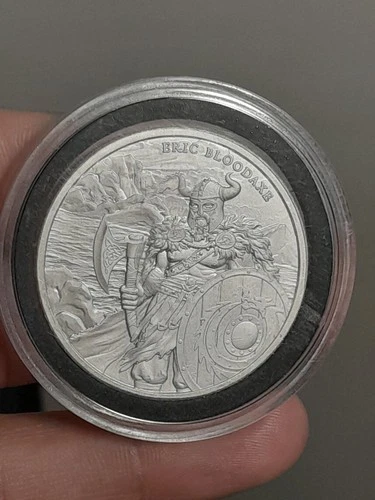 Silver 1 oz Legendary Warriors: Eric Bloodaxe Round BU