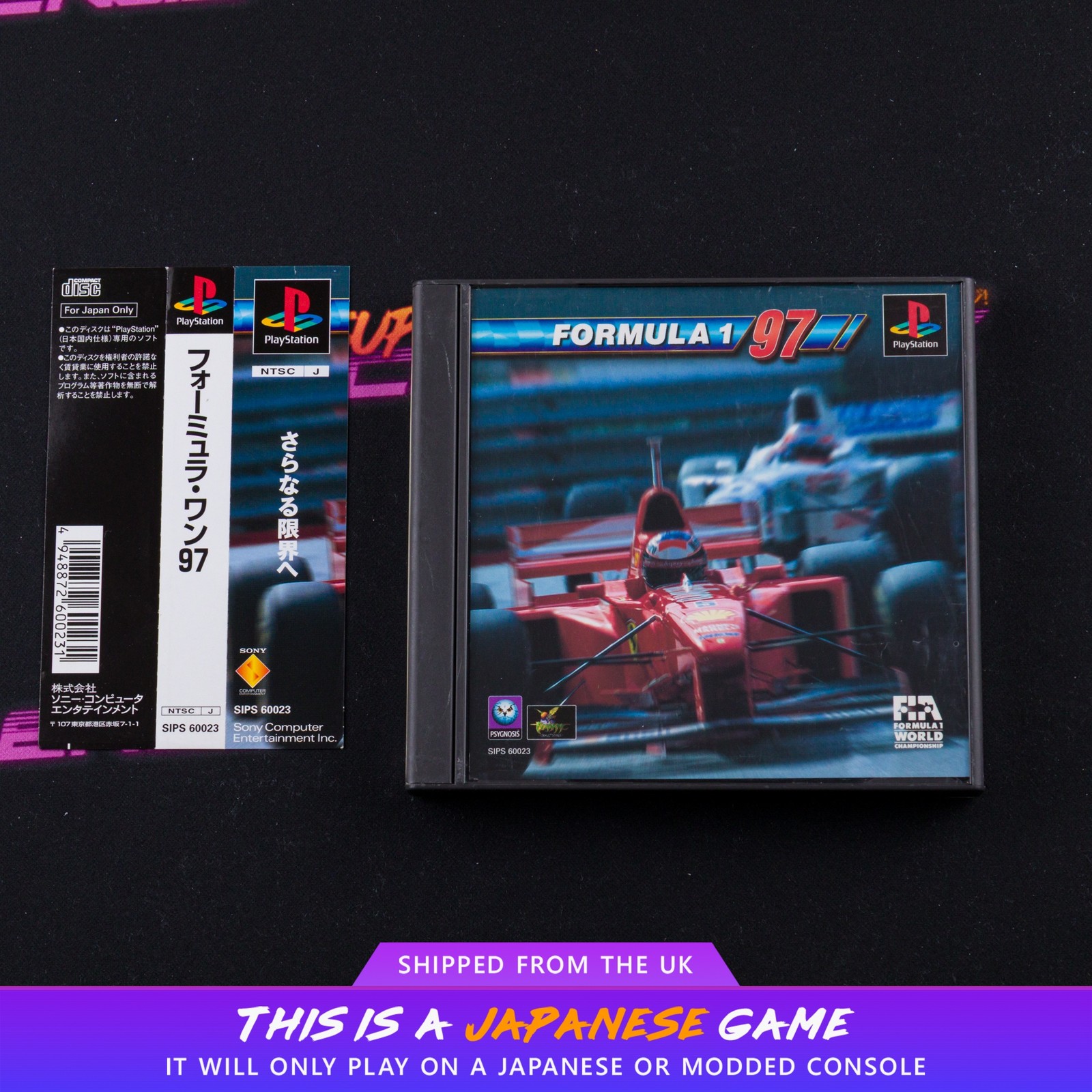 Formula 1 97 PS1 Sony PlayStation 1 NTSC-J Japanese with Spine Card | UK Seller