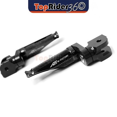 BLACK Front Foot Pegs 25mm Lower Shinobi For Aprilia RSV1000 Mille 98-03 02 01