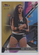 2021 Topps Finest WWE Gold Refractor /50 Indi Hartwell #84 Rookie RC