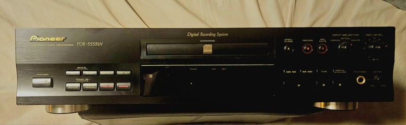 Pioneer PDR-555RW Digital Recording System CD Recorder Black,  - TESTED